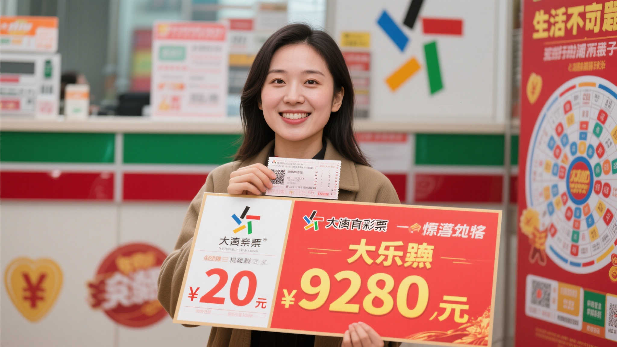 女子20元机选喜中大乐透928万 面对好运从容淡定